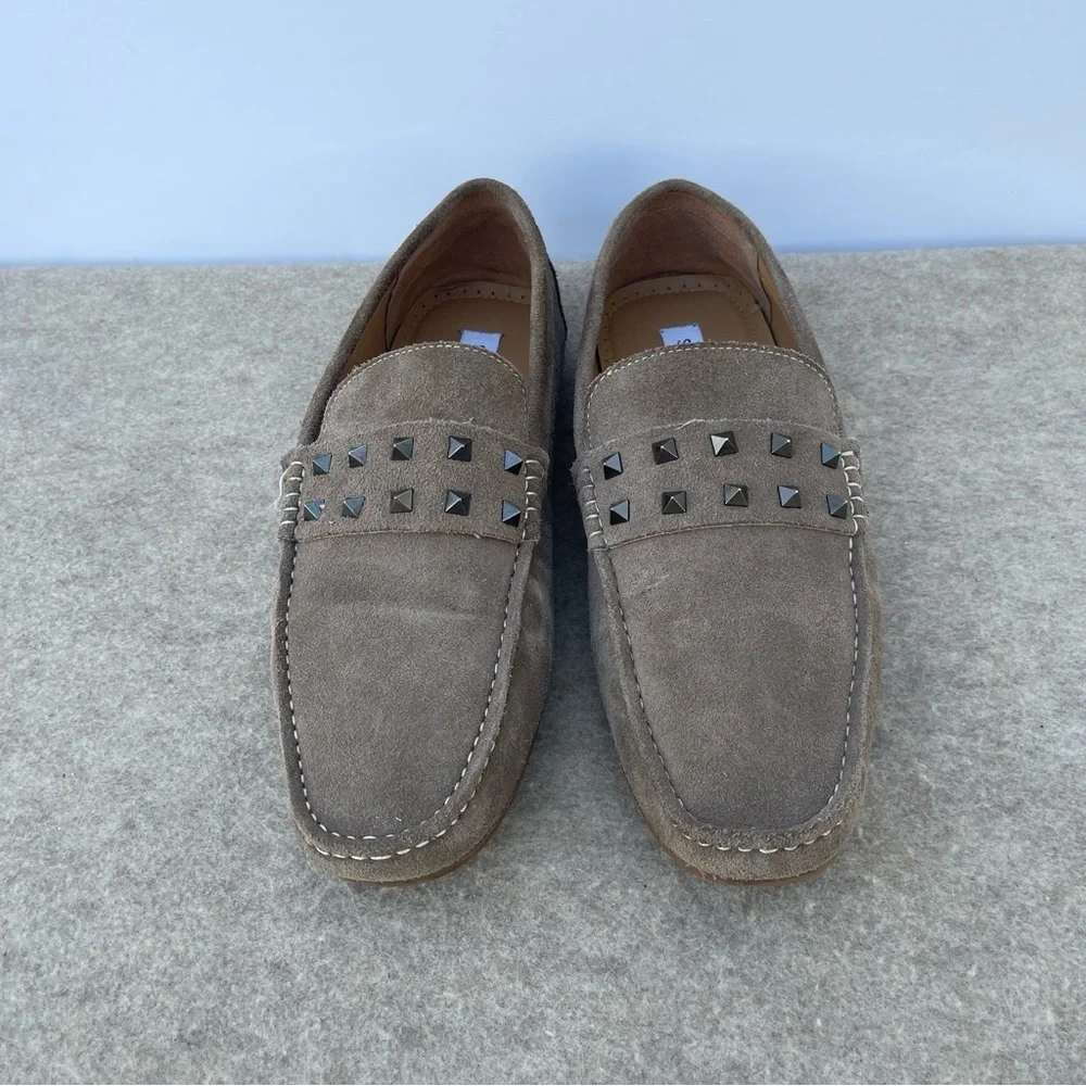 Steve Madden Marionn Leather Suede Studded Driver Slip On Loafers Men’s Size 12
